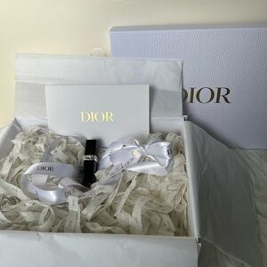 Dior Gift Set with Ribbon and Lipstick